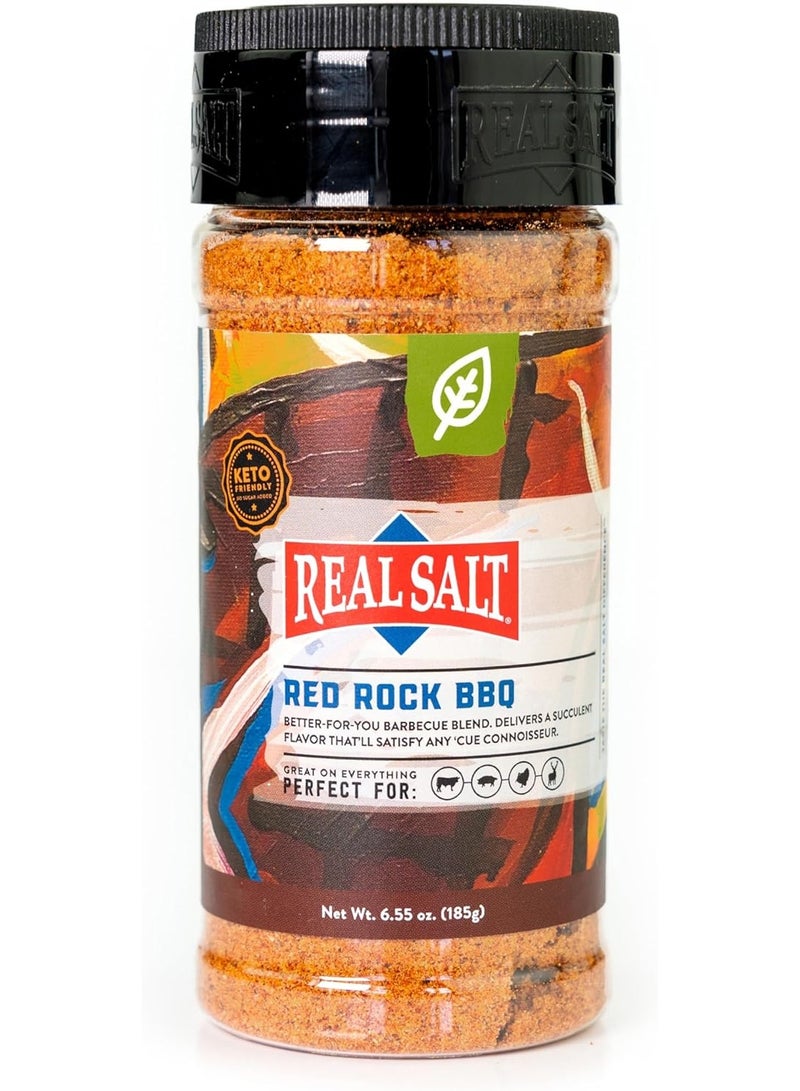 Redmond Real Sea Salt - Red Rock BBQ 6.72oz Shaker - Image 1